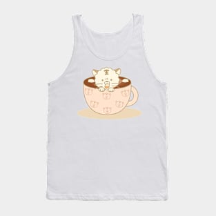 Marshmallow and cat hot chocolate Tank Top